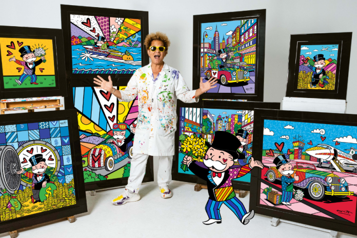 Romero Britto Launches Monopoly Fine Art Collection with Hasbro